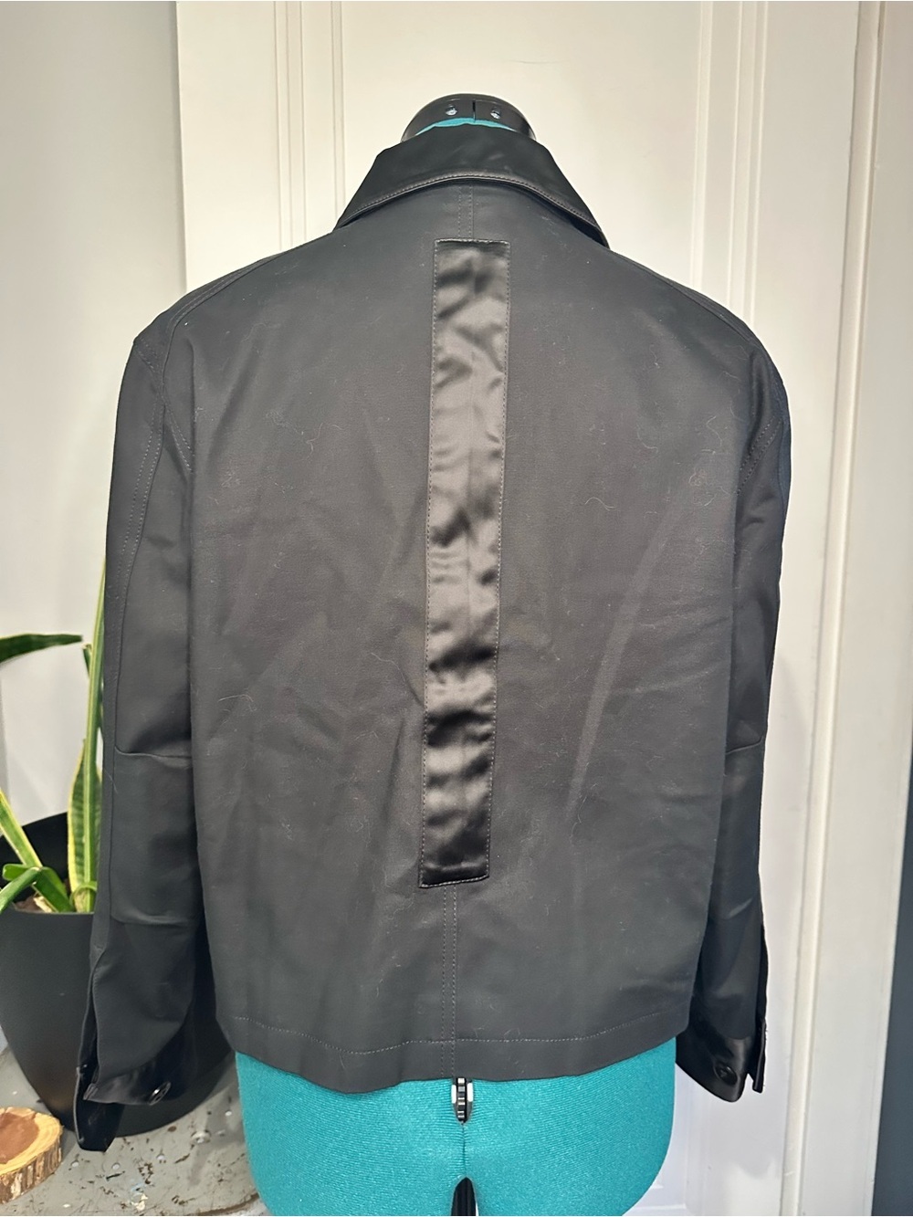 CAbi Black Utility Jacket with Satin Pocket Accents - Picture 2 of 13